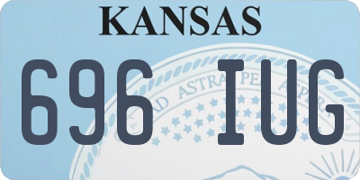 KS license plate 696IUG