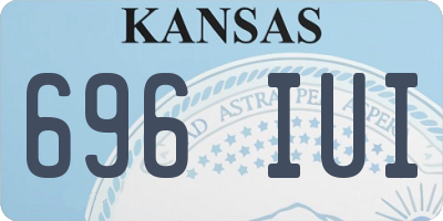 KS license plate 696IUI