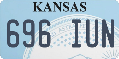 KS license plate 696IUN