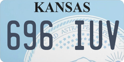 KS license plate 696IUV