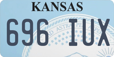 KS license plate 696IUX