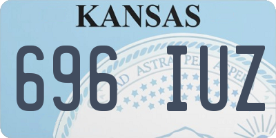 KS license plate 696IUZ
