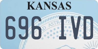 KS license plate 696IVD