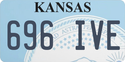 KS license plate 696IVE
