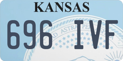 KS license plate 696IVF