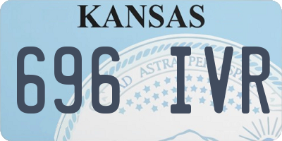 KS license plate 696IVR