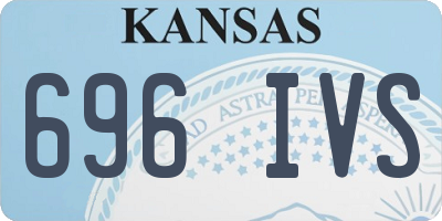 KS license plate 696IVS