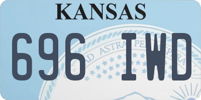 KS license plate 696IWD