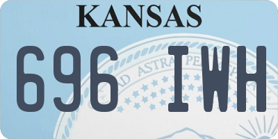 KS license plate 696IWH