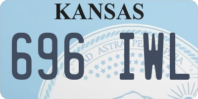 KS license plate 696IWL
