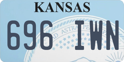 KS license plate 696IWN
