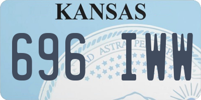 KS license plate 696IWW