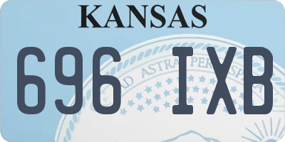 KS license plate 696IXB
