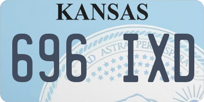 KS license plate 696IXD