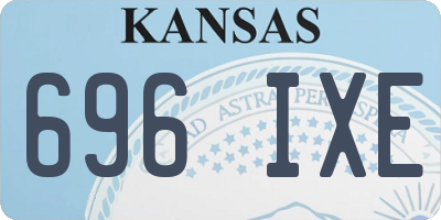 KS license plate 696IXE