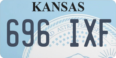 KS license plate 696IXF