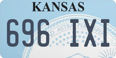 KS license plate 696IXI