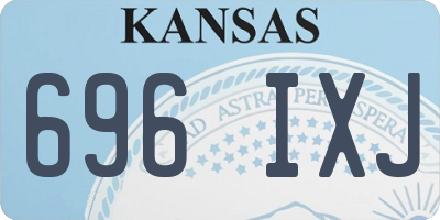 KS license plate 696IXJ