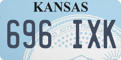 KS license plate 696IXK