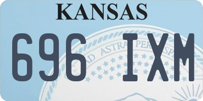 KS license plate 696IXM