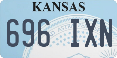 KS license plate 696IXN