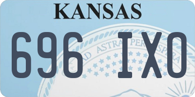 KS license plate 696IXO