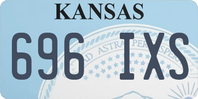 KS license plate 696IXS
