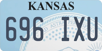 KS license plate 696IXU
