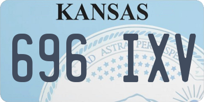 KS license plate 696IXV