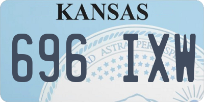 KS license plate 696IXW