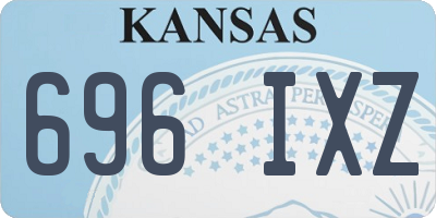 KS license plate 696IXZ