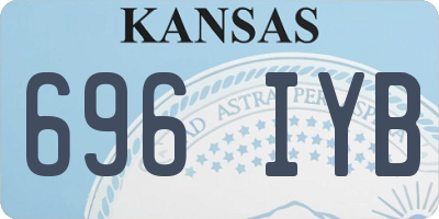 KS license plate 696IYB