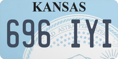 KS license plate 696IYI