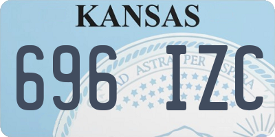 KS license plate 696IZC