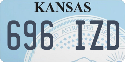 KS license plate 696IZD
