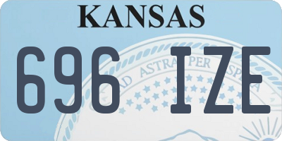 KS license plate 696IZE