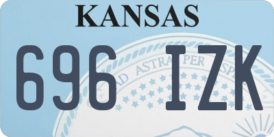 KS license plate 696IZK