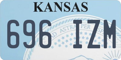 KS license plate 696IZM
