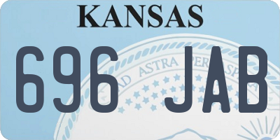 KS license plate 696JAB