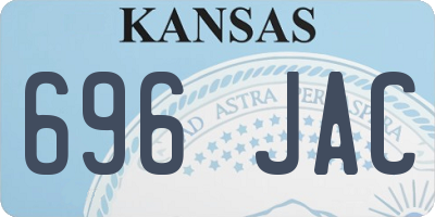 KS license plate 696JAC