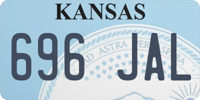 KS license plate 696JAL