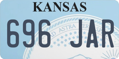 KS license plate 696JAR