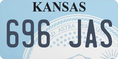 KS license plate 696JAS
