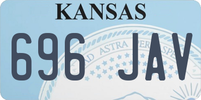 KS license plate 696JAV