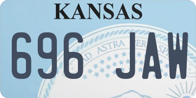 KS license plate 696JAW