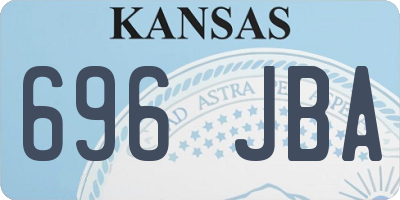 KS license plate 696JBA