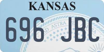 KS license plate 696JBC