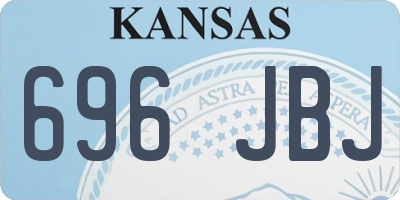 KS license plate 696JBJ
