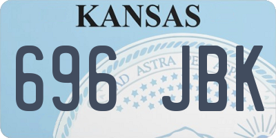 KS license plate 696JBK