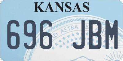KS license plate 696JBM